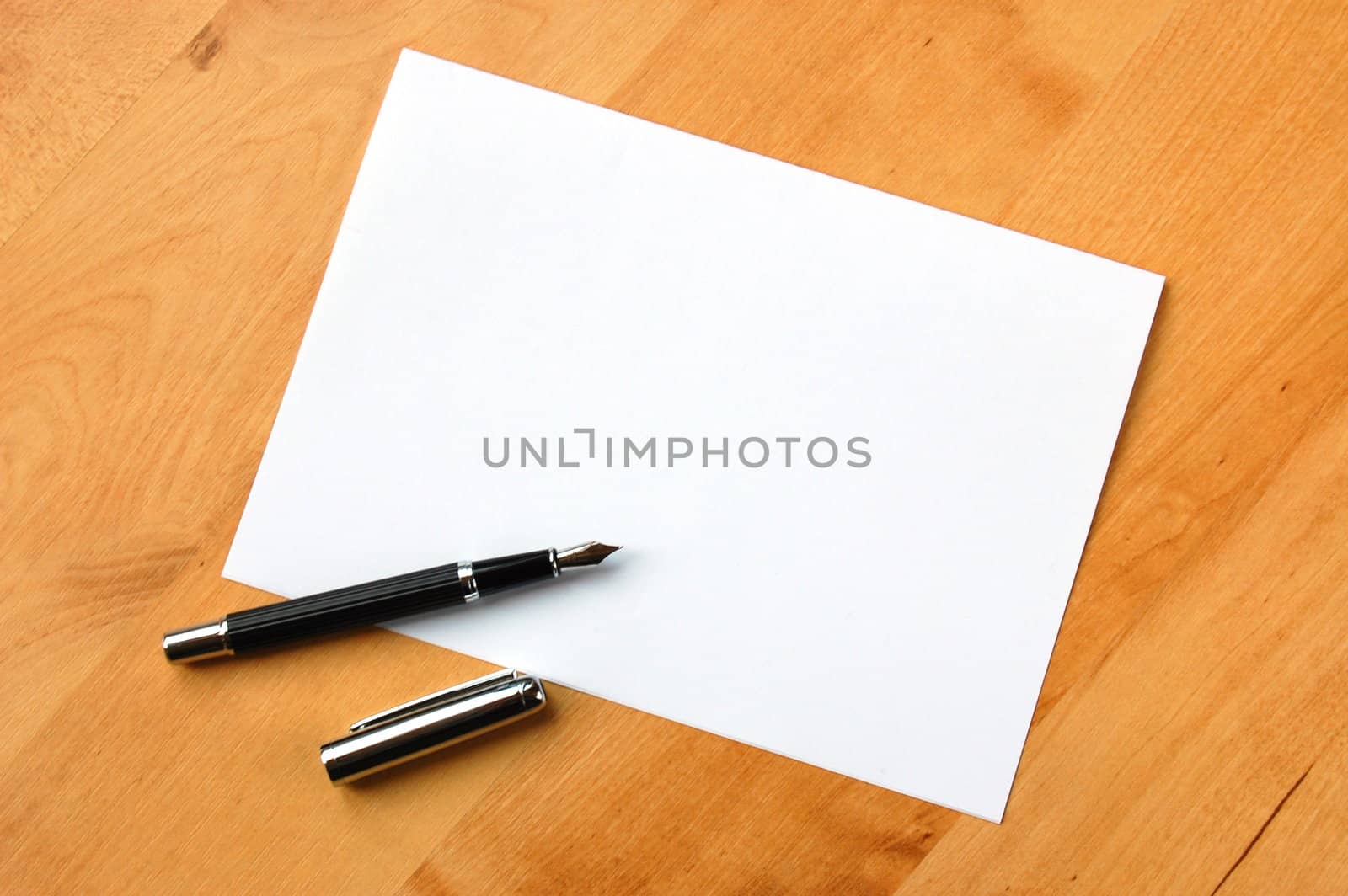 business still life with empty sheet paper for copyspace