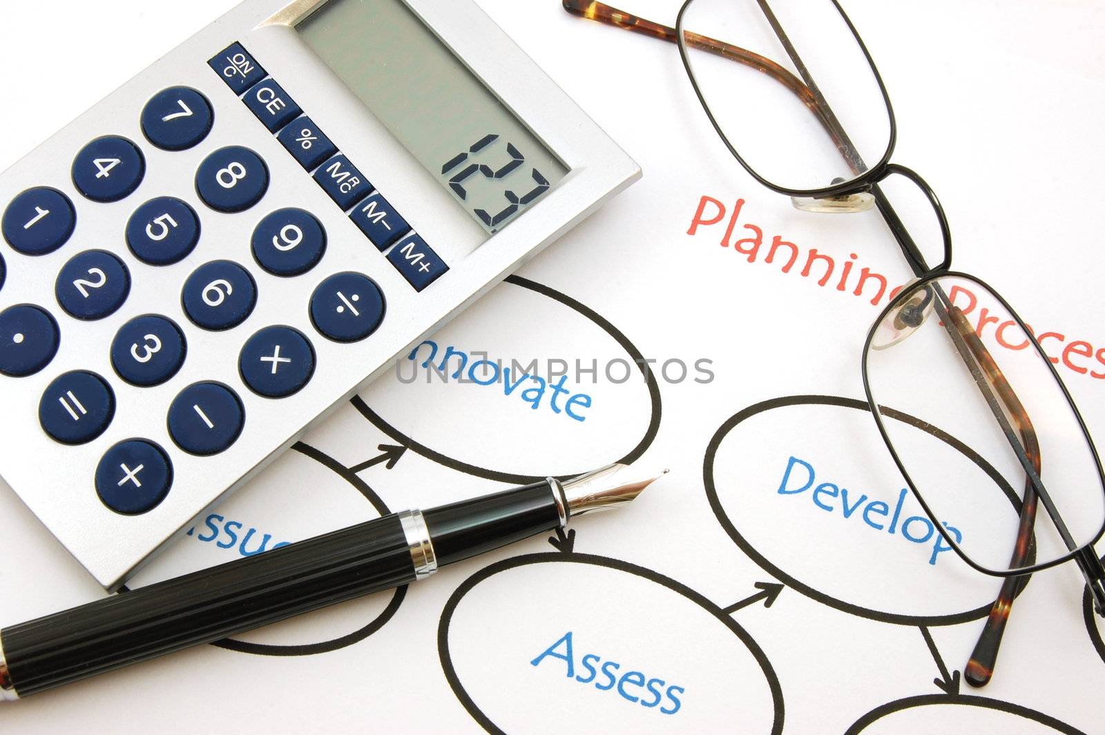 planning a new business with pen and paper
