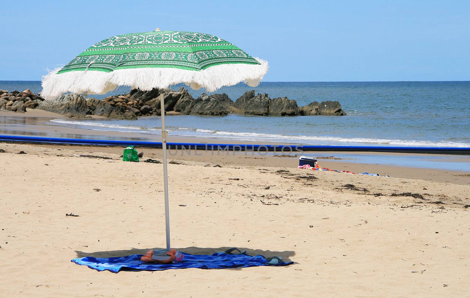 Beach Umbrella at Yorkeys Knob Beach