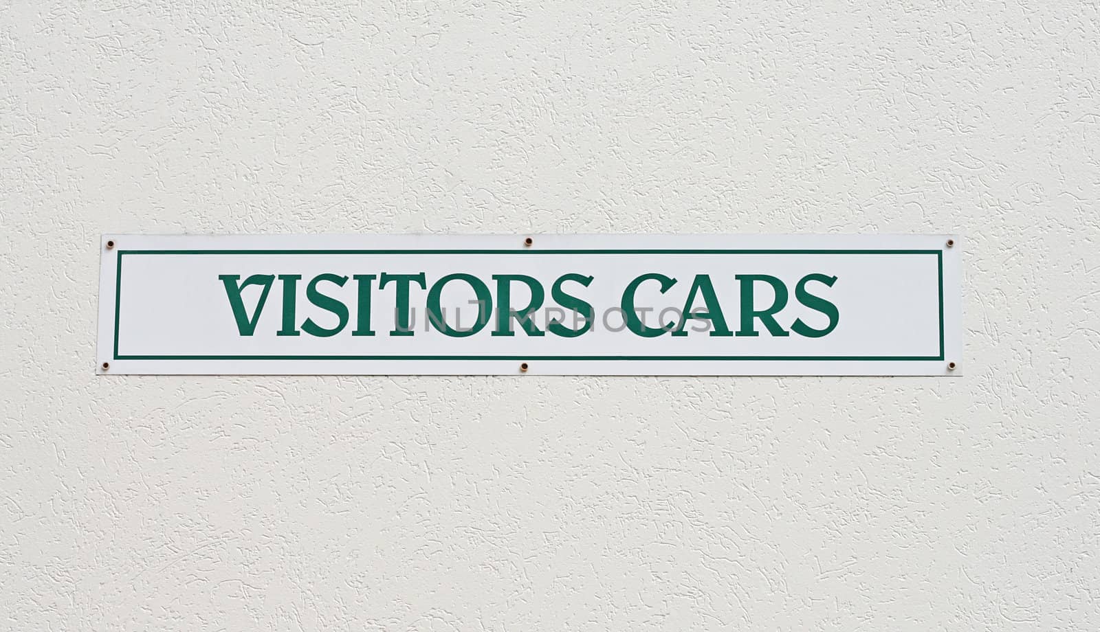 Visitors Cars Sign