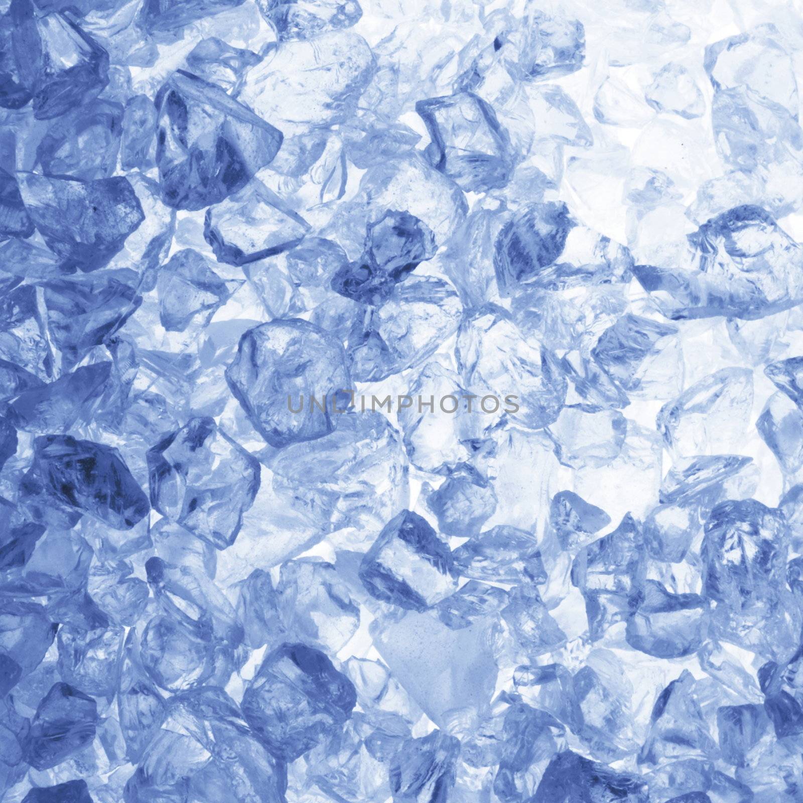cool ice background or texture in blue with copyspace