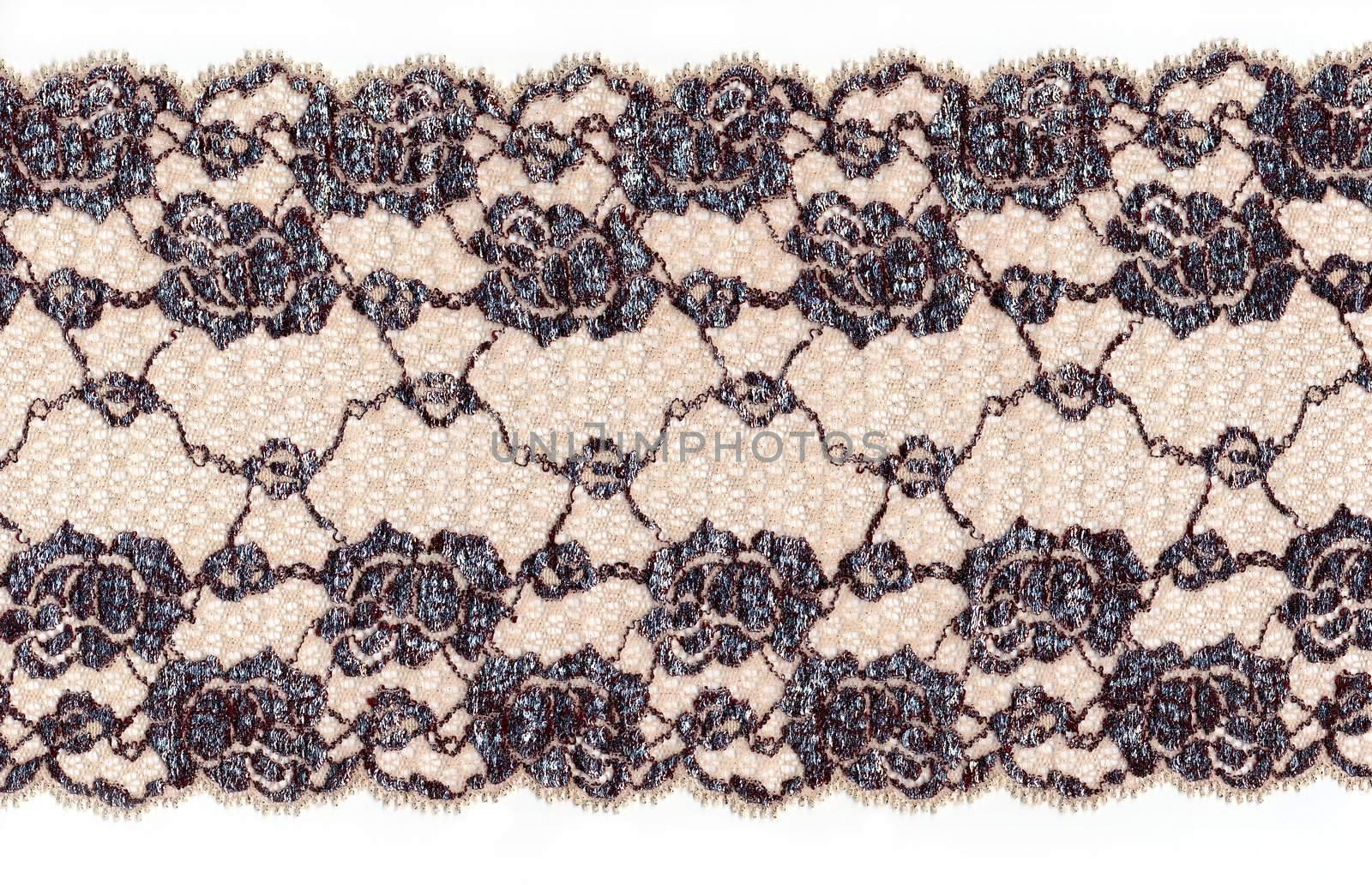 skin color lace with flowers