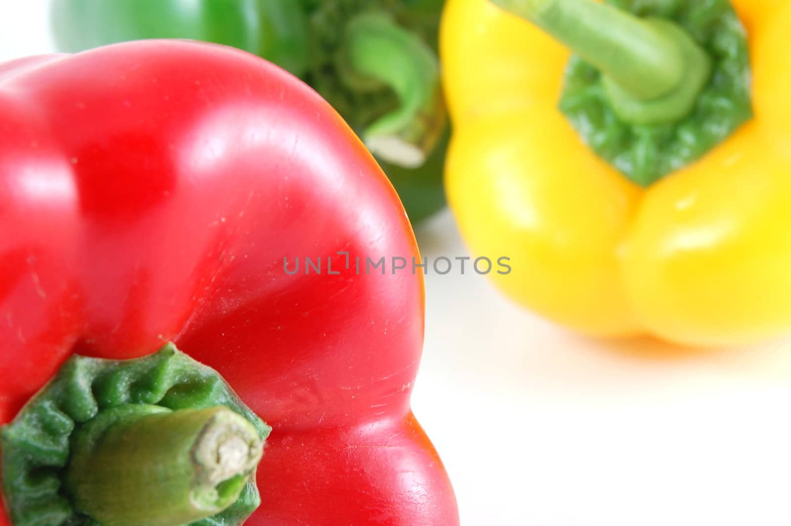Some paprika isolated on white background