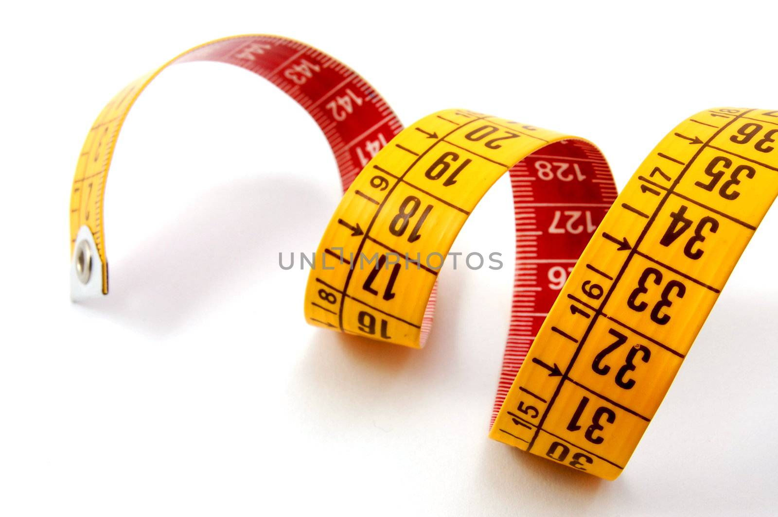 measuring tape isolated on a white background