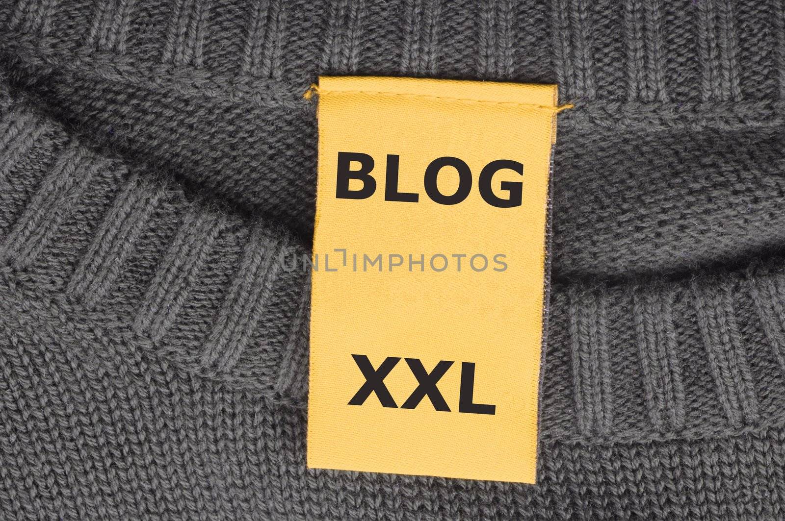 xxl internet web blog concept with fashion label