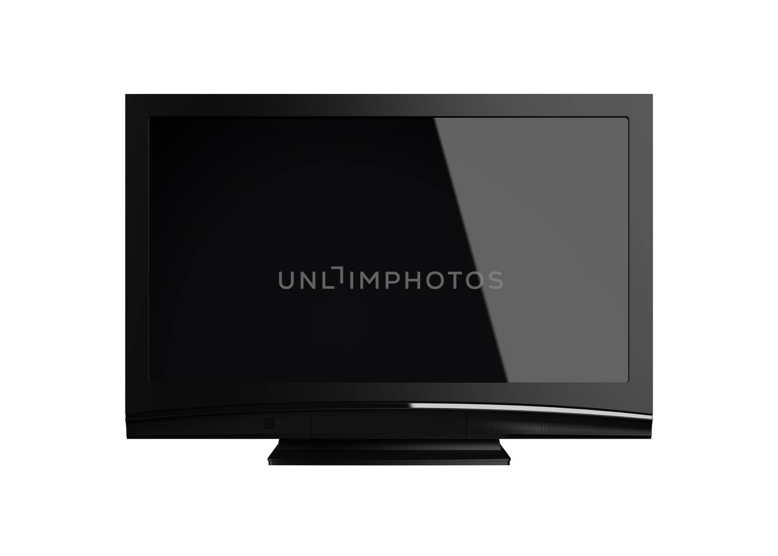 Highres LCD-TV on white