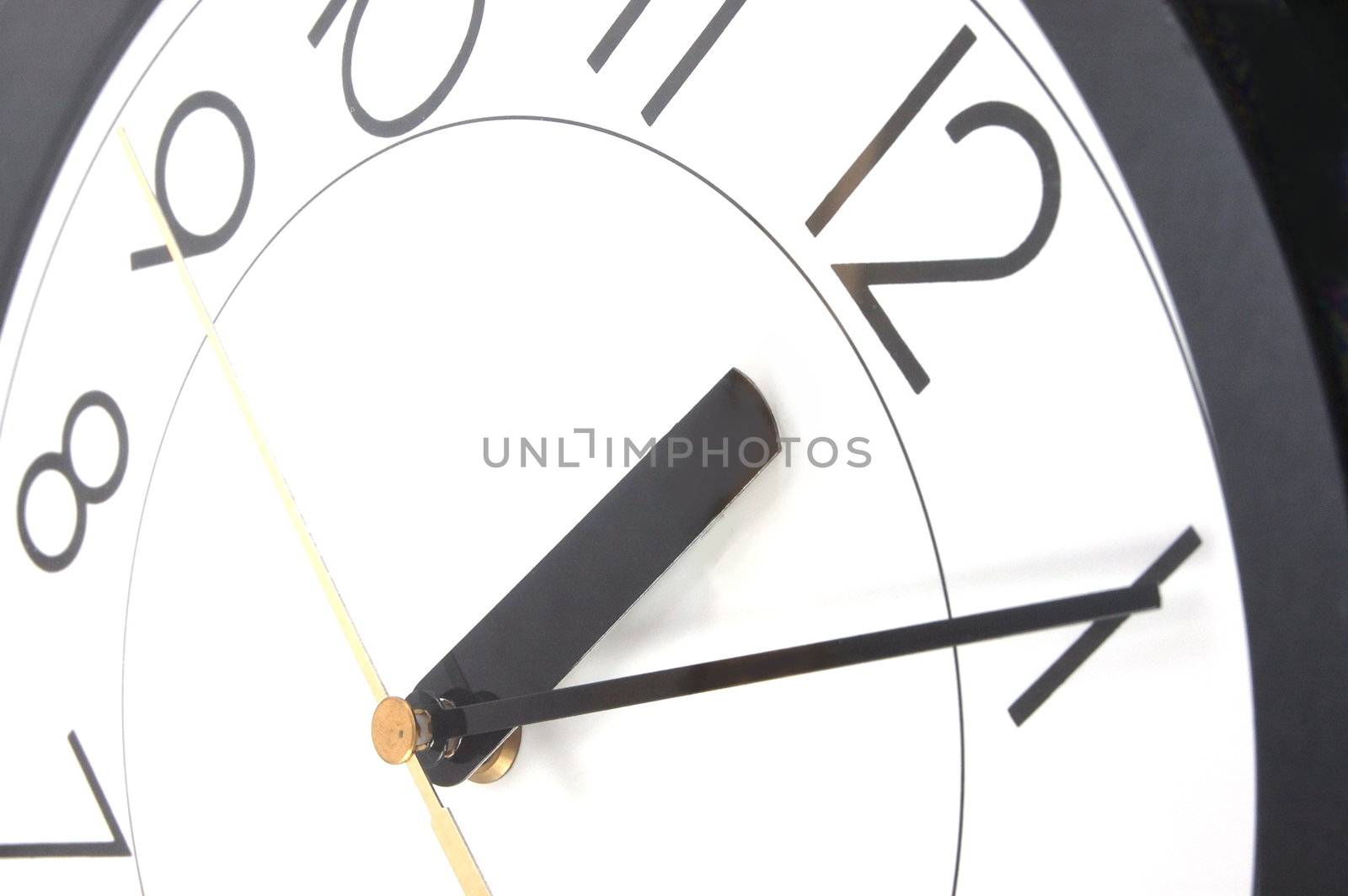 wall clock at 12. time is running out