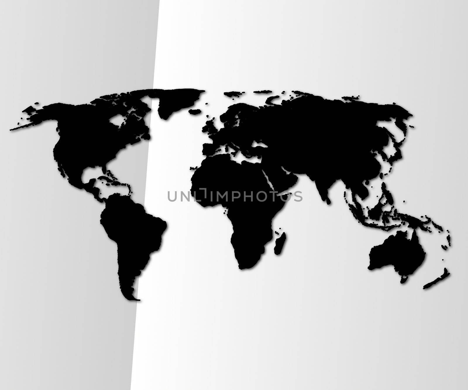 global economy or business concept with world map or globe