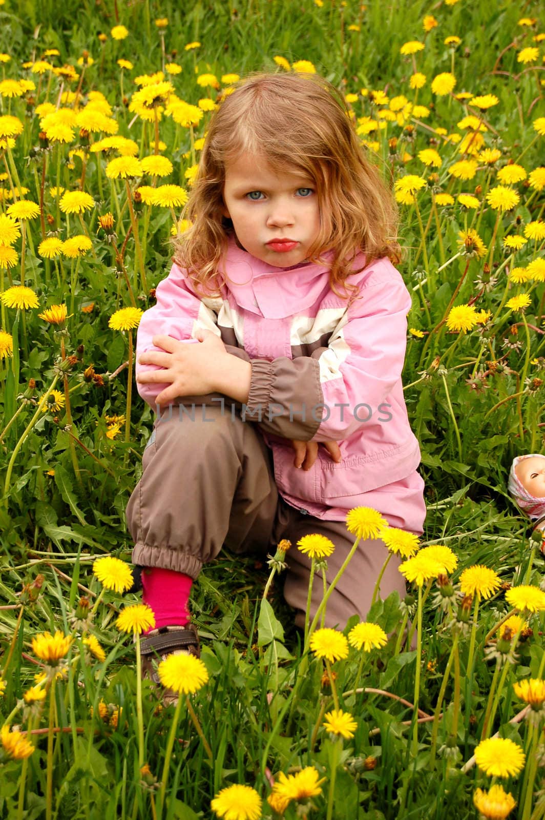 pretty girl in dandelions by Yulia_Shilova