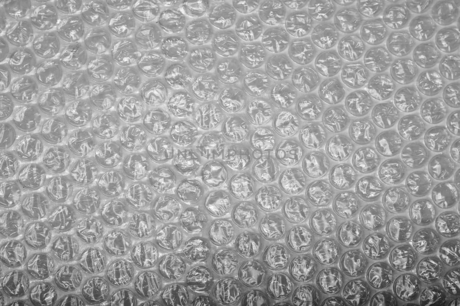 Plastic bubble wrap, for packing fragile items