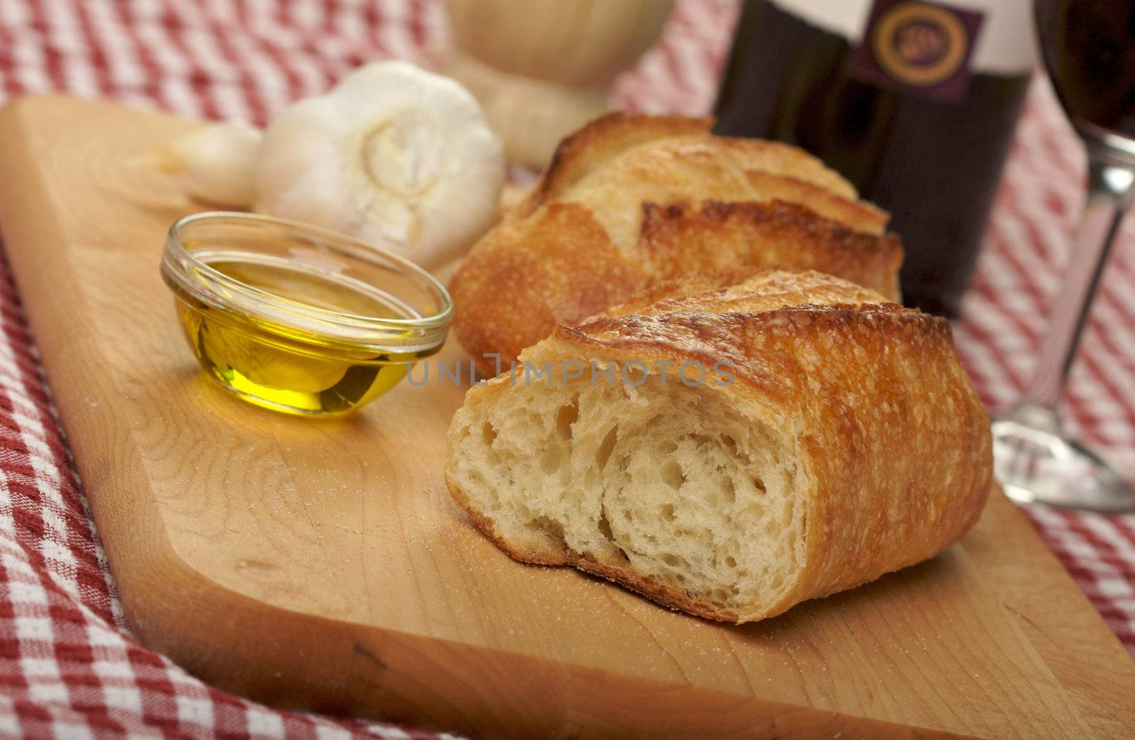 Sourdough Bread on Cutting Board by Feverpitched