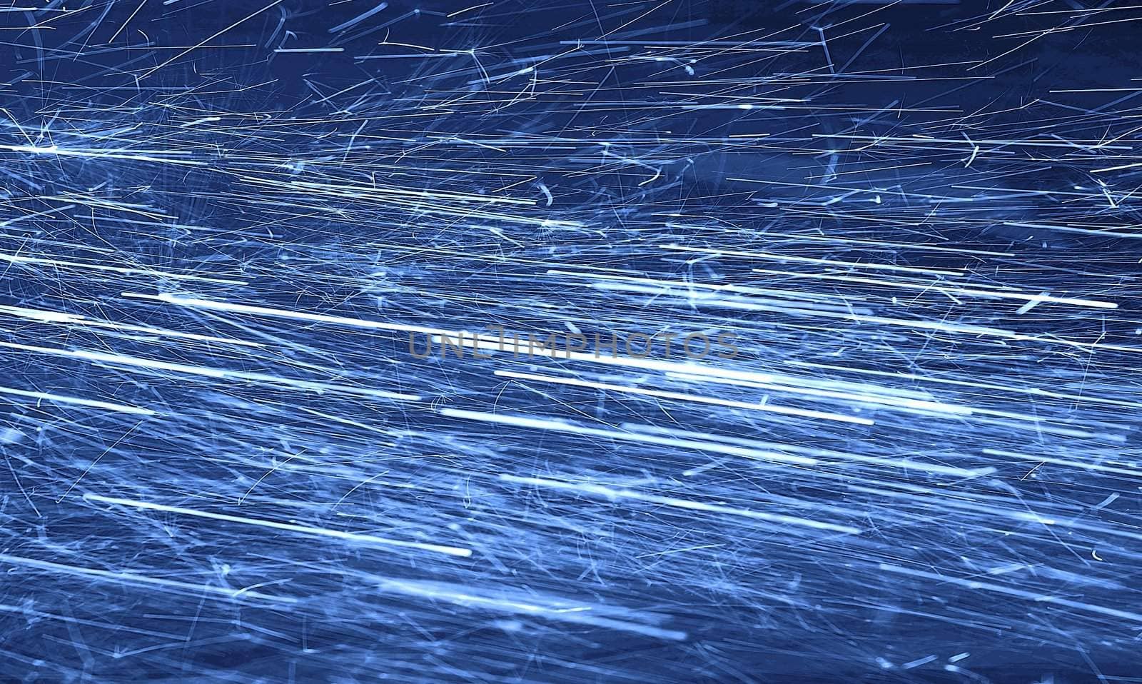 a abstract background of blue rays flowing