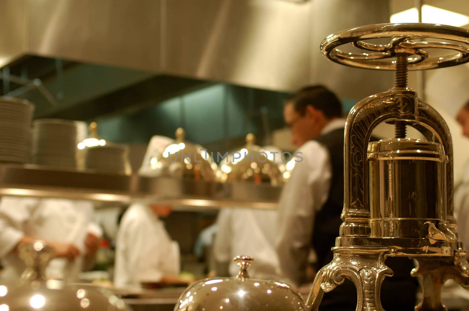 Kitchen scene taken at The Paris, Las Vegas