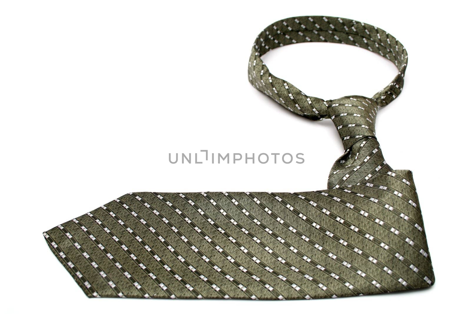 Tie of the businessman the index with a simple pattern, isolated on white, (look similar images in my portfolio)