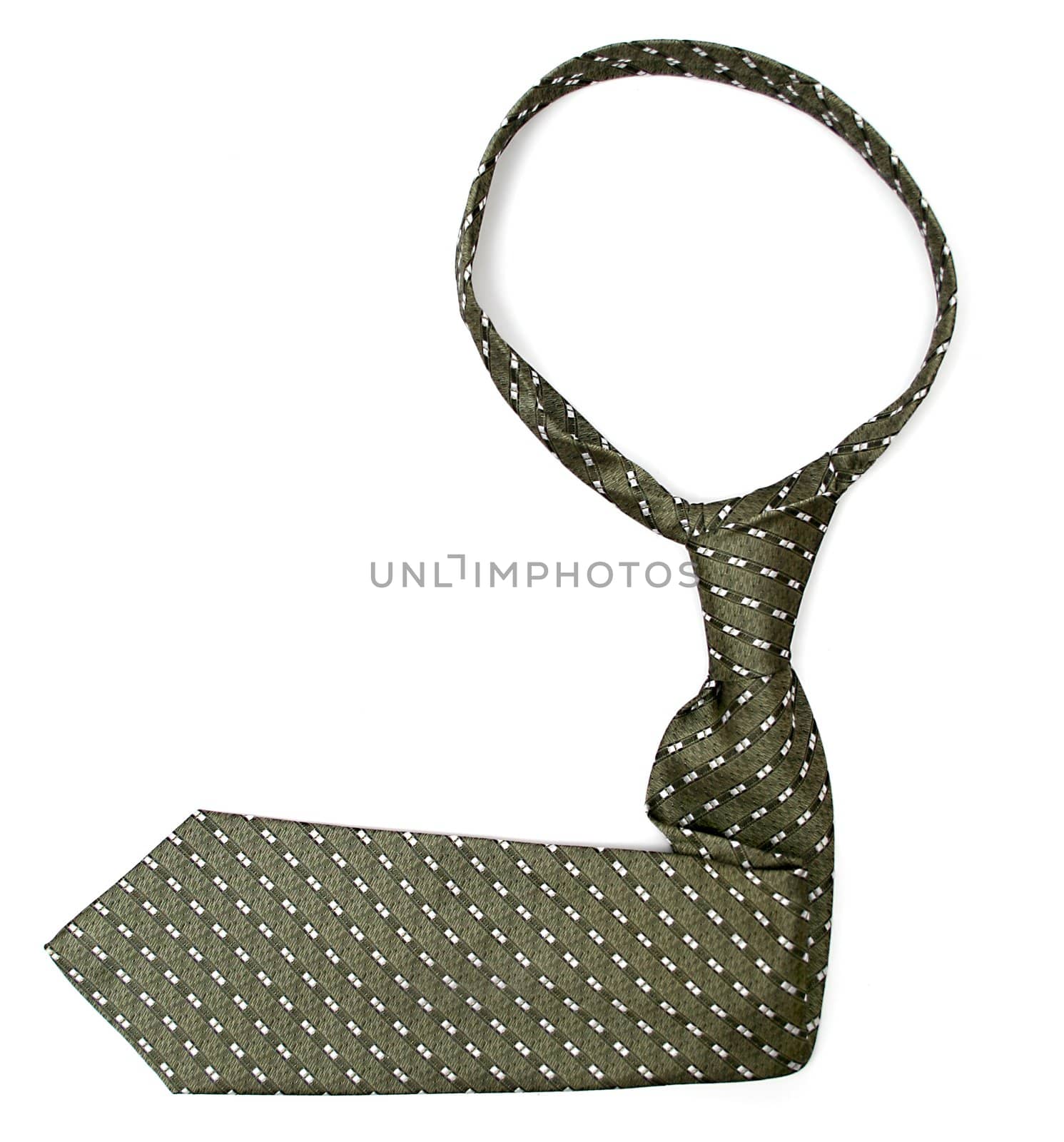 Tie of the businessman an arrow with a simple pattern on a white background, (look similar images in my portfolio)