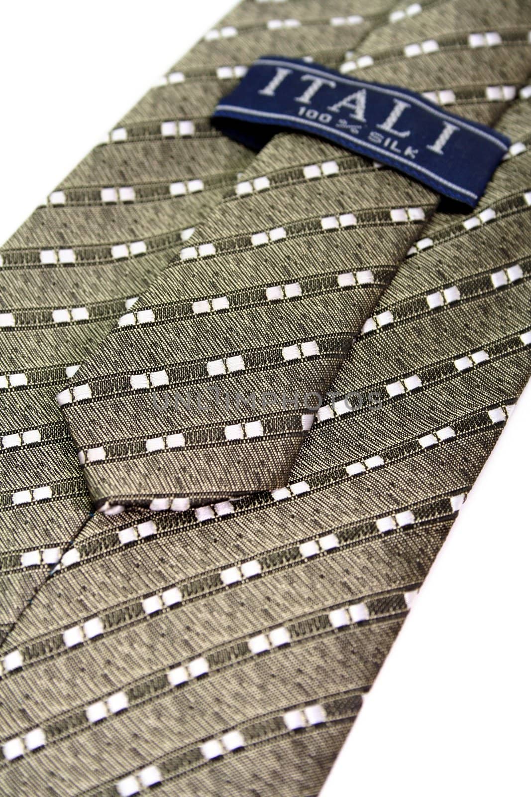Tie with a simple pattern - it is made in Italy, isolated on white, (look similar images in my portfolio)
