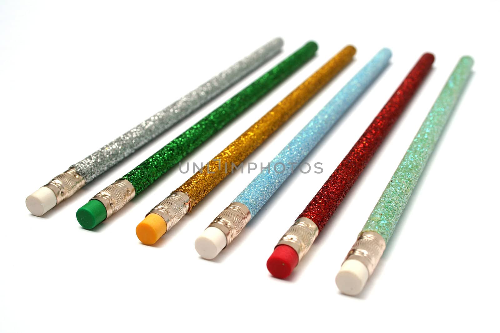 Set of celebratory color pencils with a multi-coloured covering  by parrus