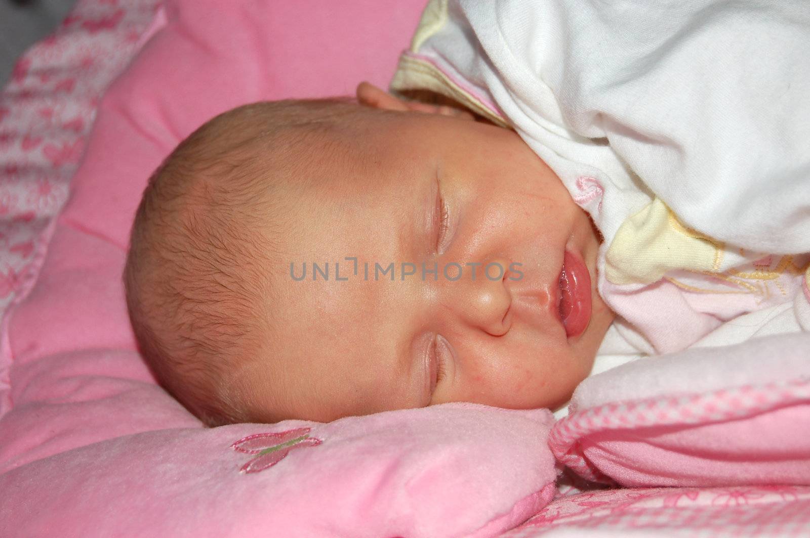 Portrait of sleeping newborn Baby