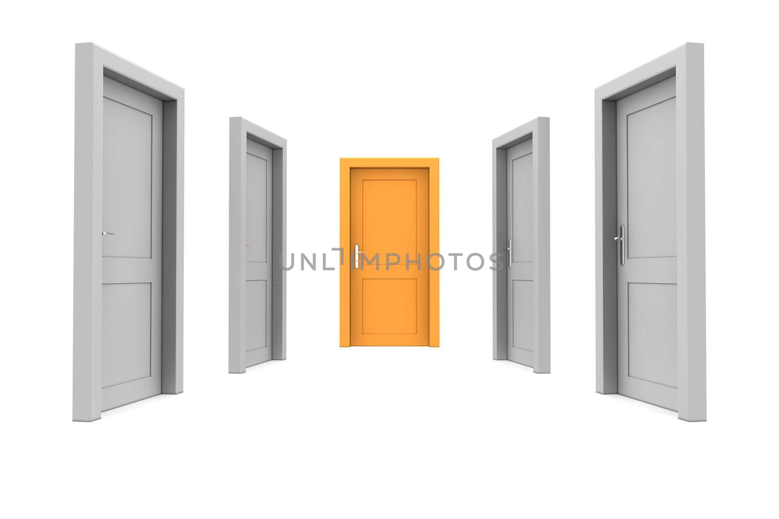 Choose the Orange Door by PixBox