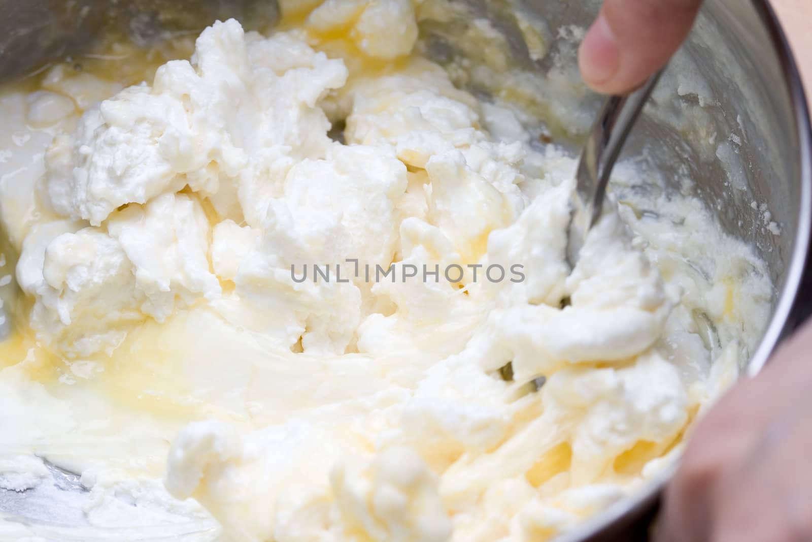 process of making pastry for cheese cake