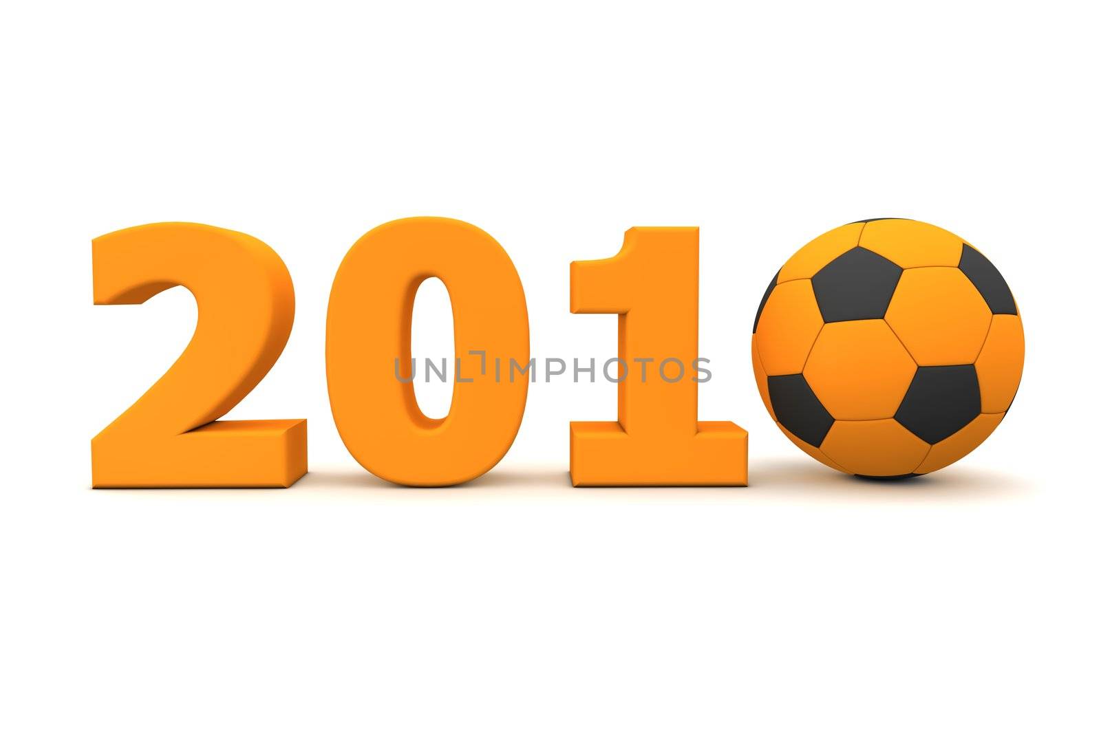 Football Year 2010 - Orange by PixBox