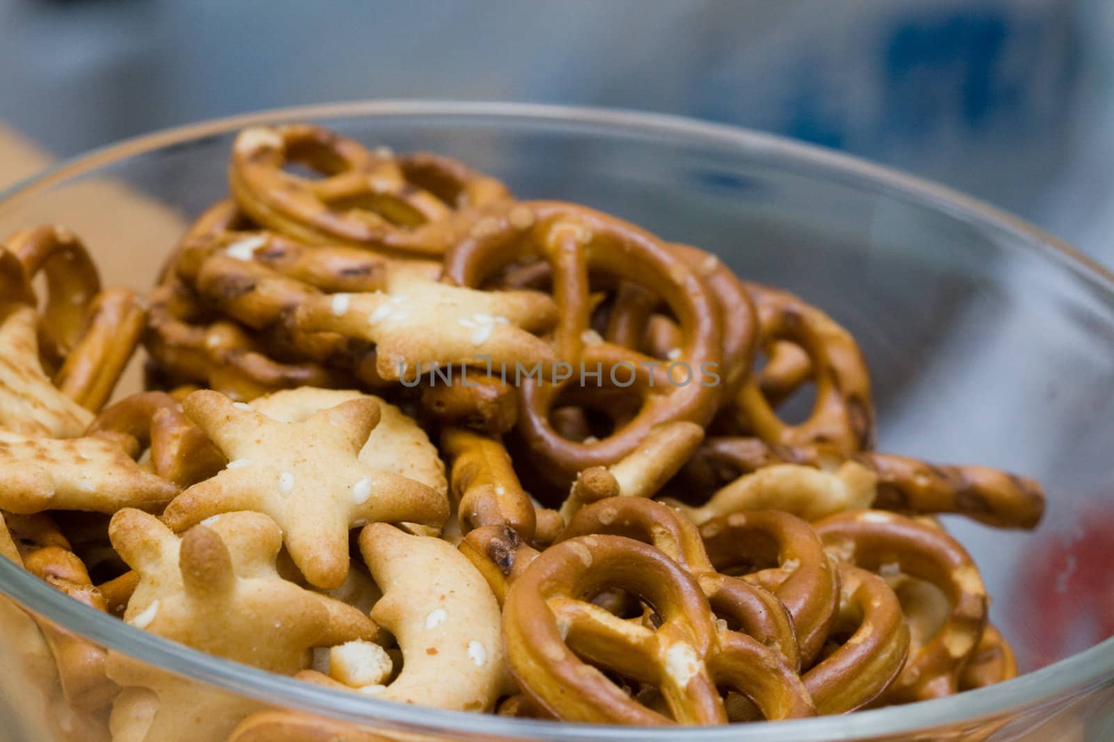 cookies with sesame in a glass plate close-up