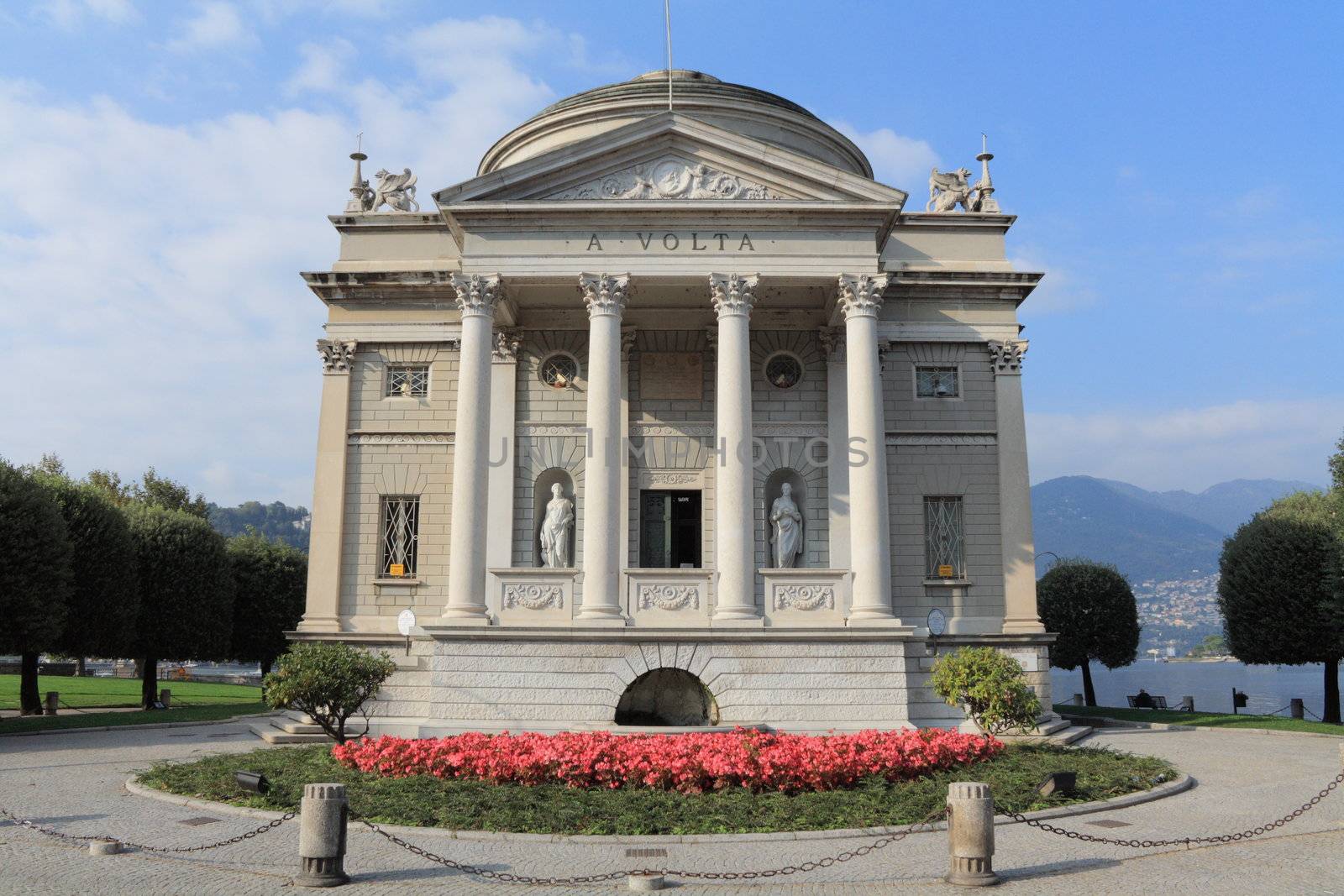 Tempio Voltiano is the most visited museum in Como, Italy. The permanent exhibition is dedicated to the memory of Alessandro Volta and the recognition of his scientific work