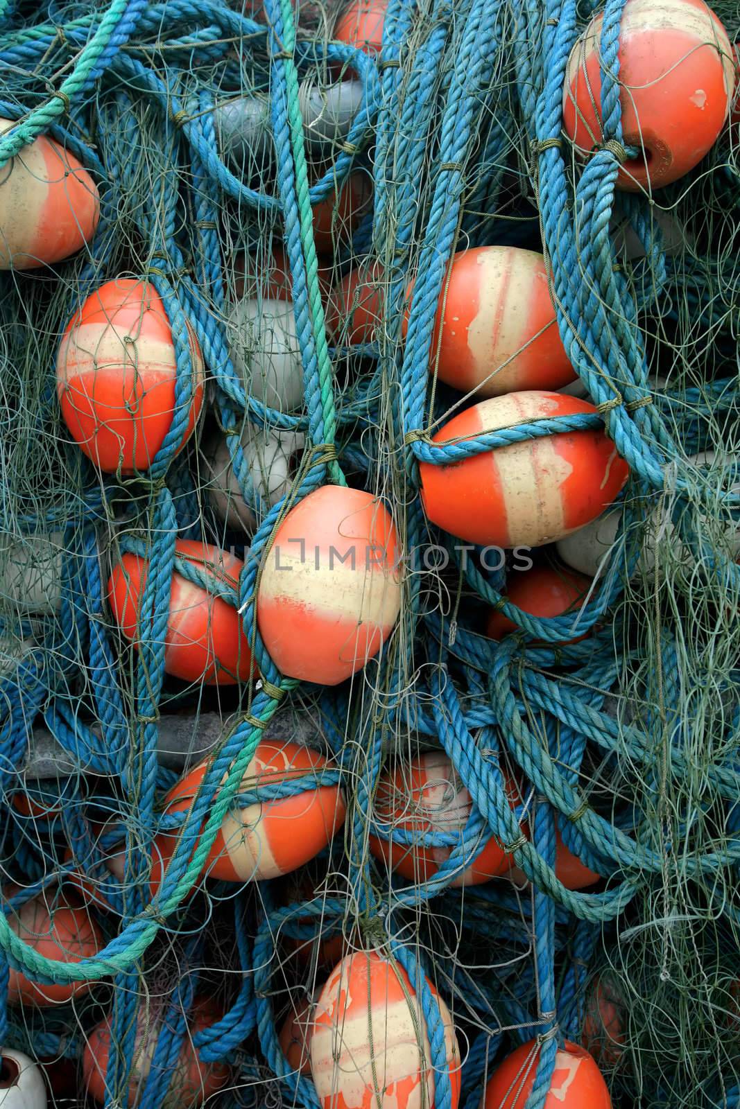 Tangled fishing nets by sumners