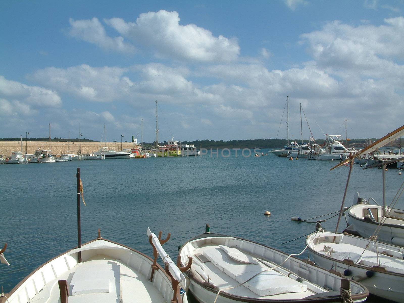 boats in the harbour by leafy