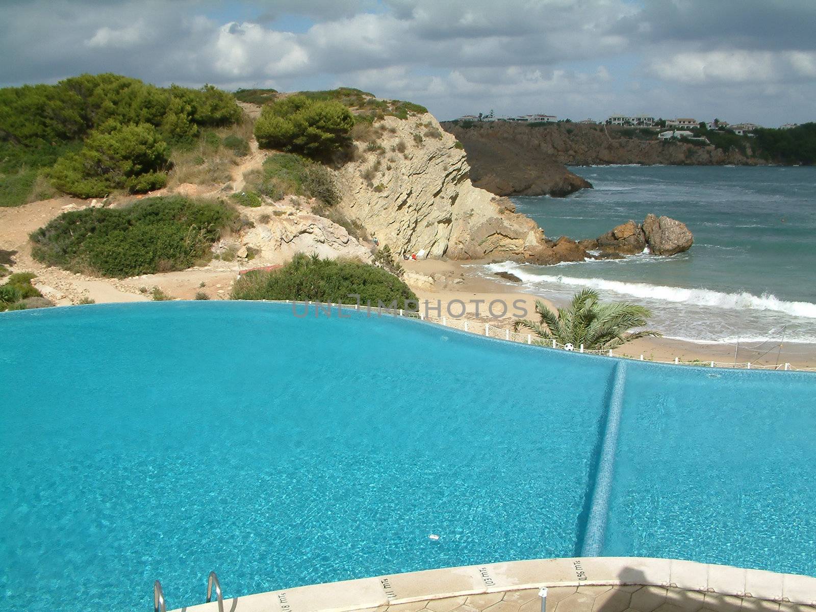 swimming pool overlooking the sea