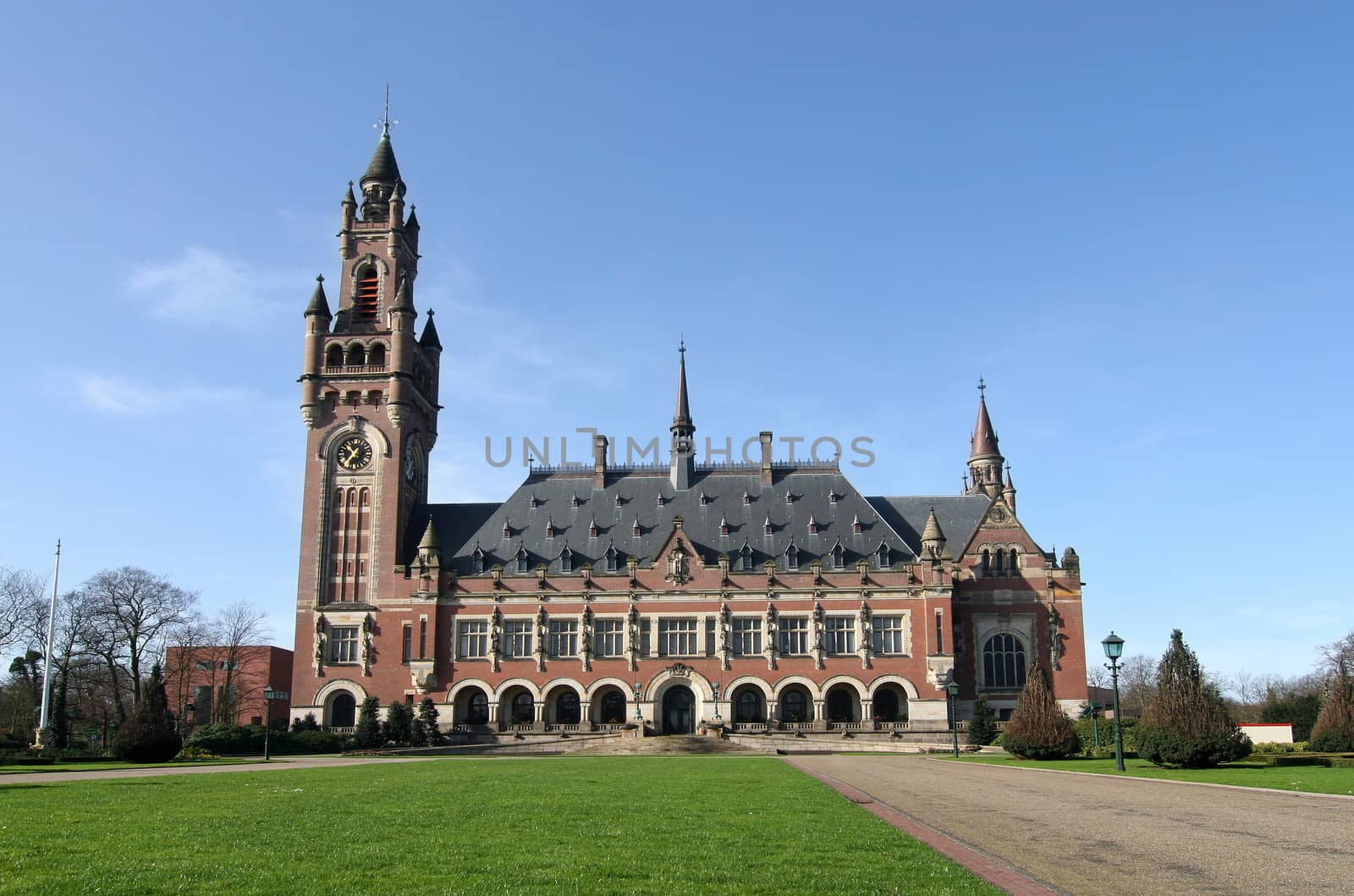 The Peace Palace. International Court of Justice in The Hague.