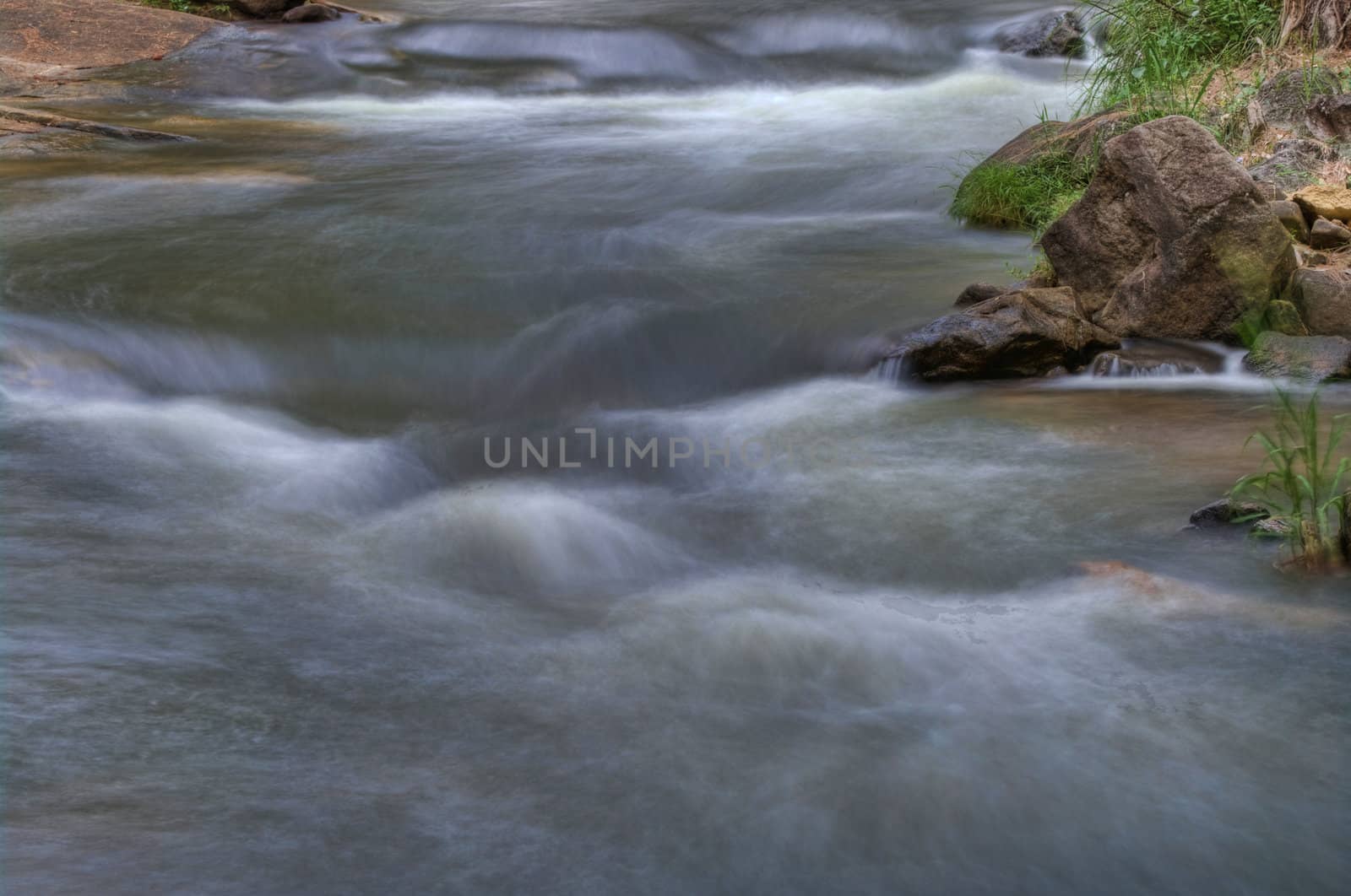 great image of water coming down the stream or river