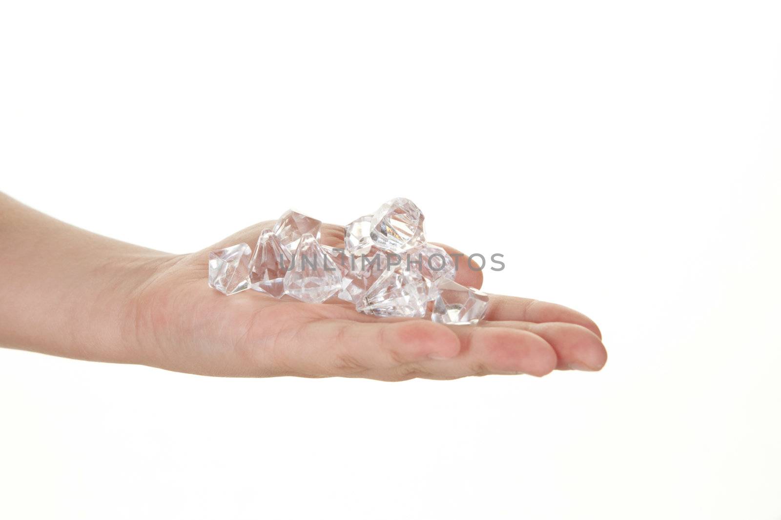 handful of diamonds