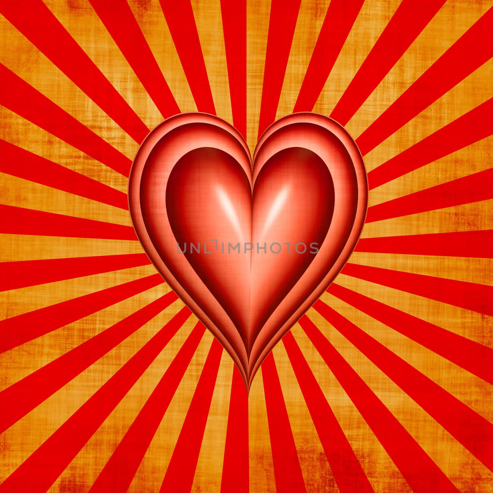 love heart on textured beam style background