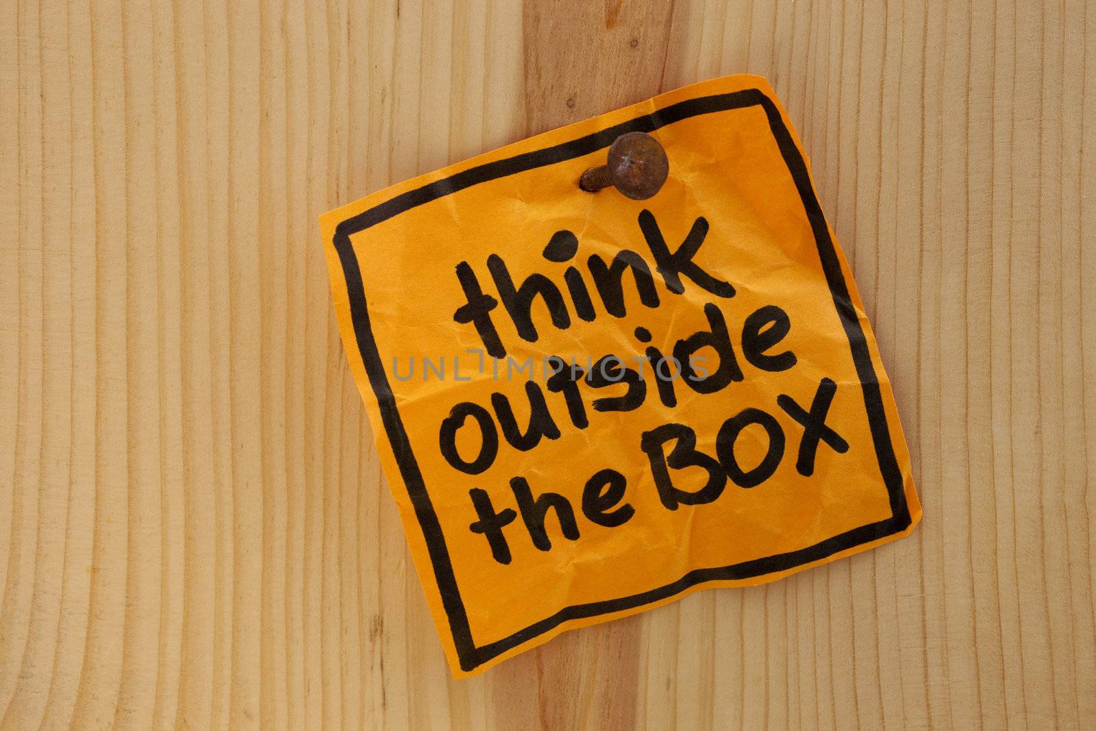 think outside the box reminder by PixelsAway