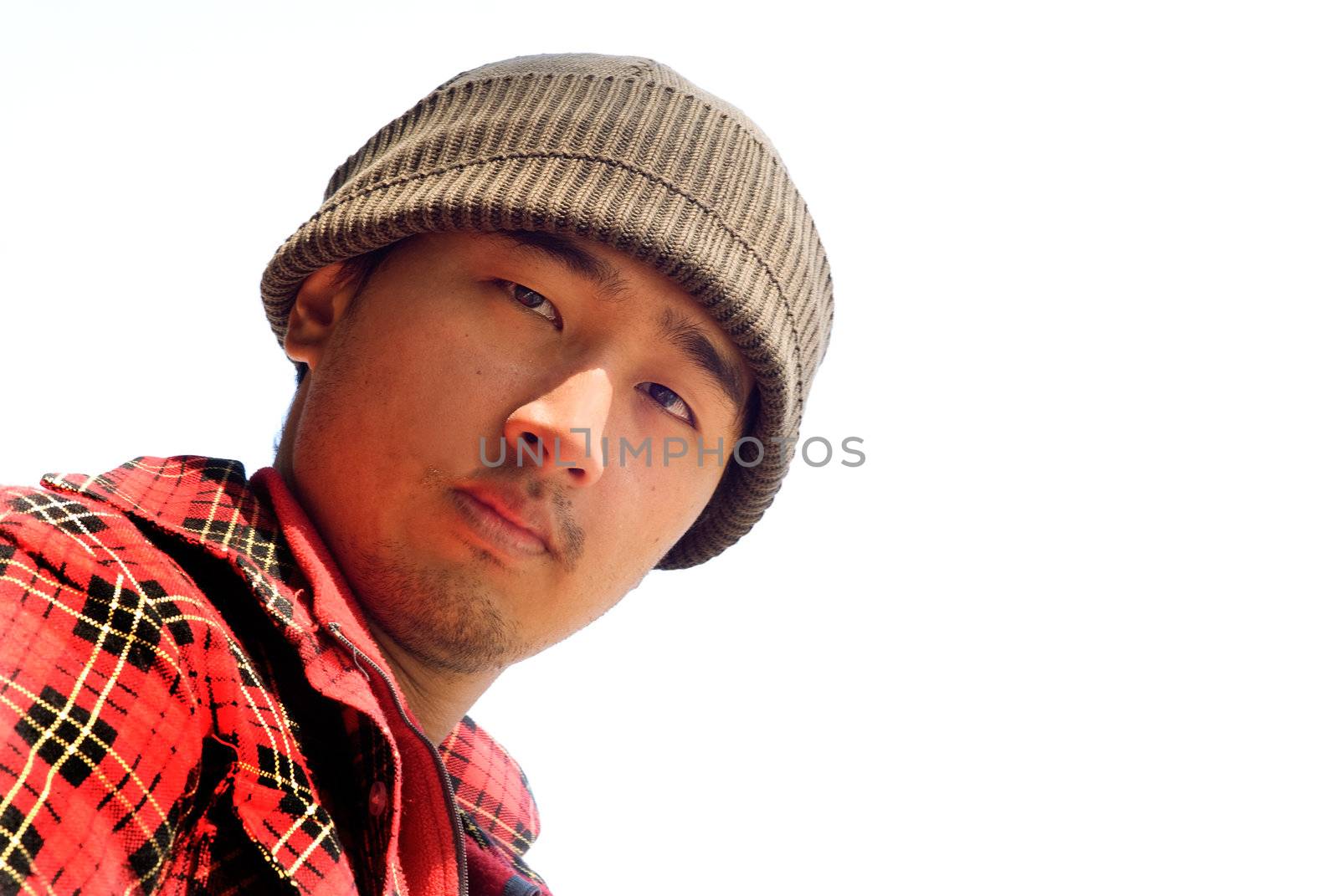 Portrait of Asian young man by elwynn