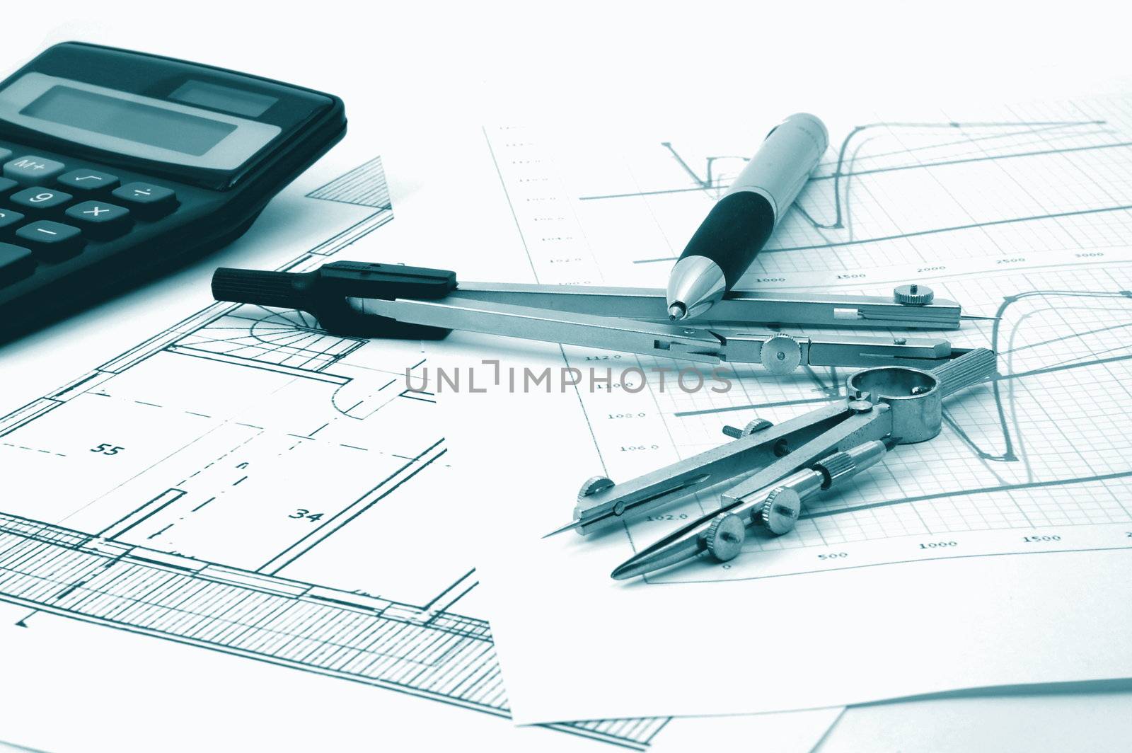 plan of residential real estate from architect