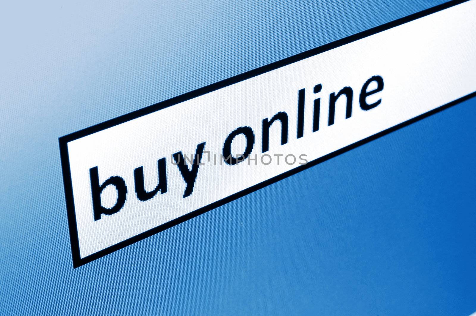 buy online text showing concept internet business