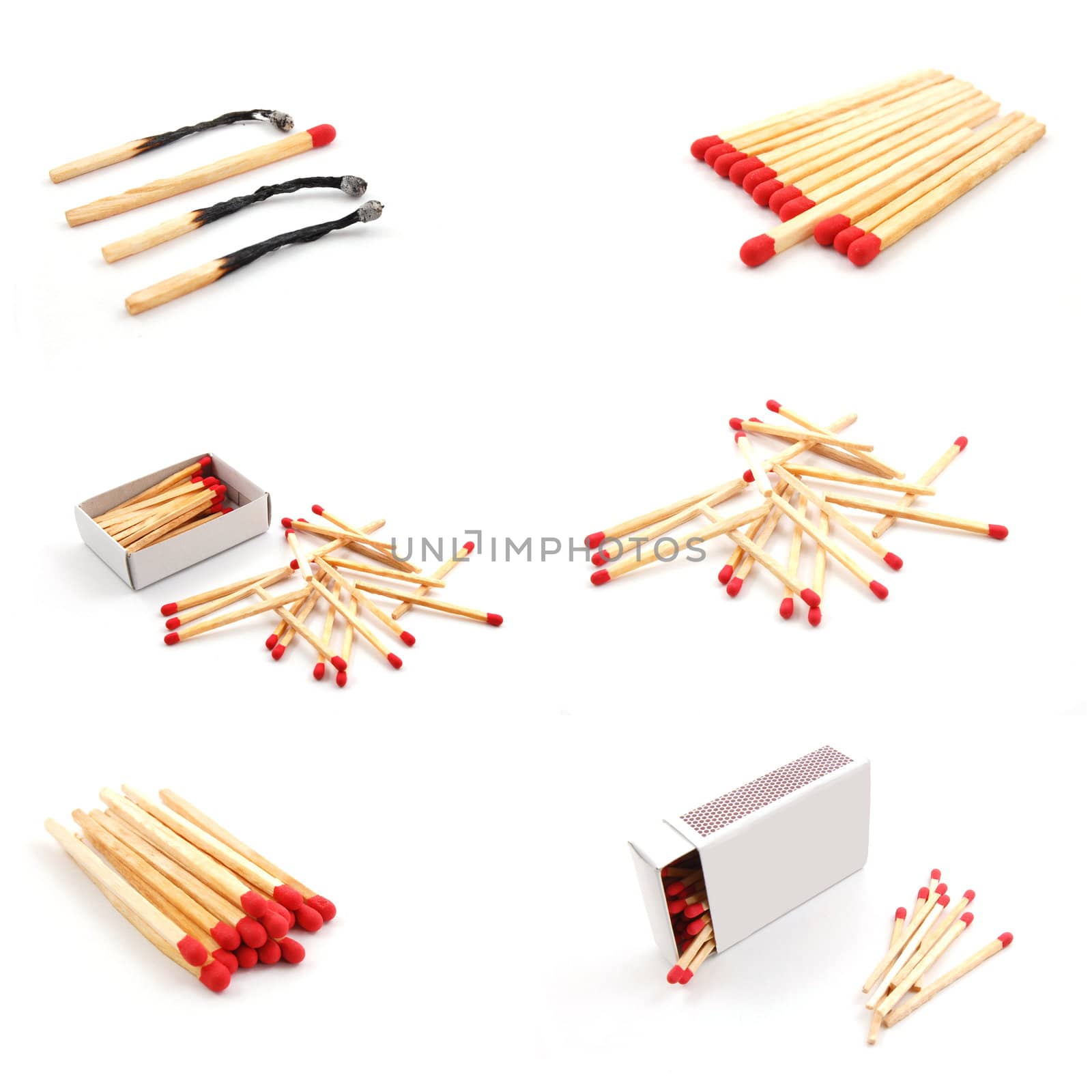 collection of matches showing hot fire concept
