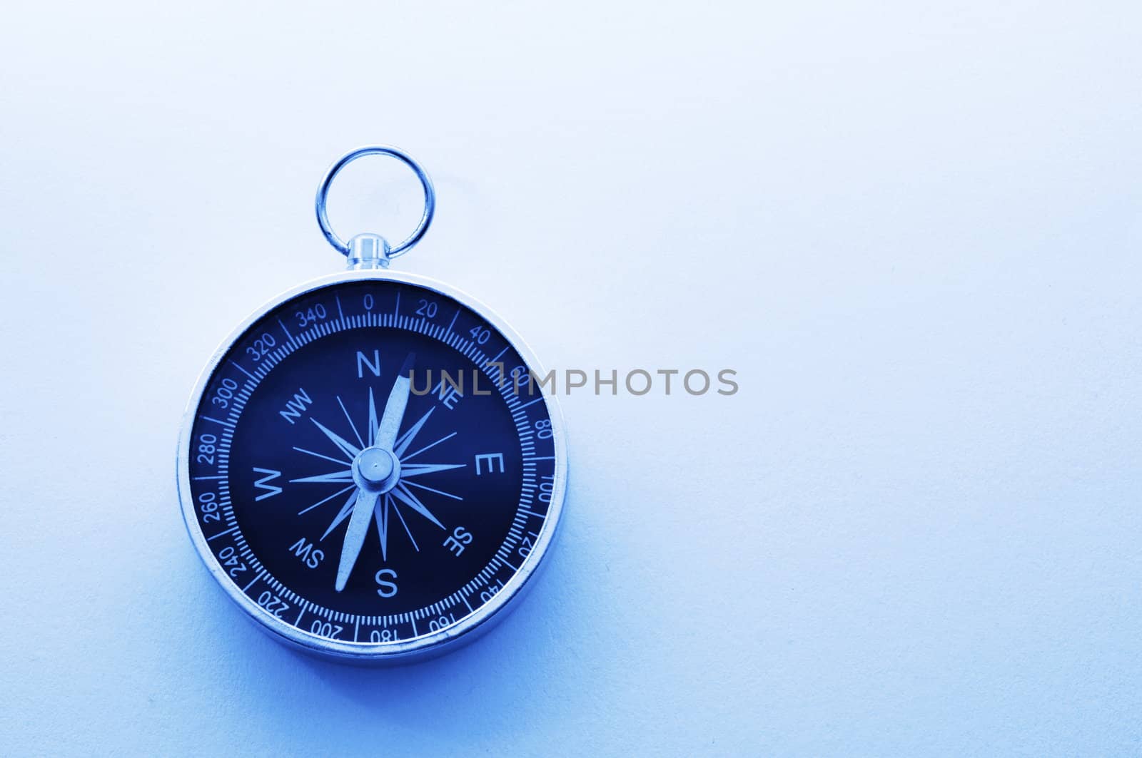 busiess concept with blank paper copyspace and compass