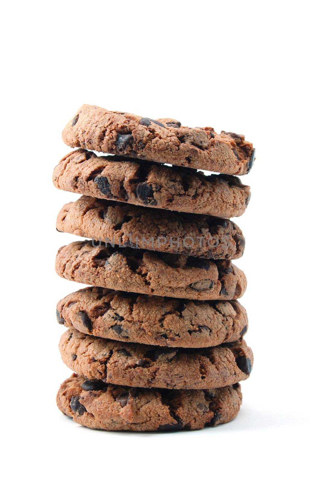 sweet cookies isolated on a white background