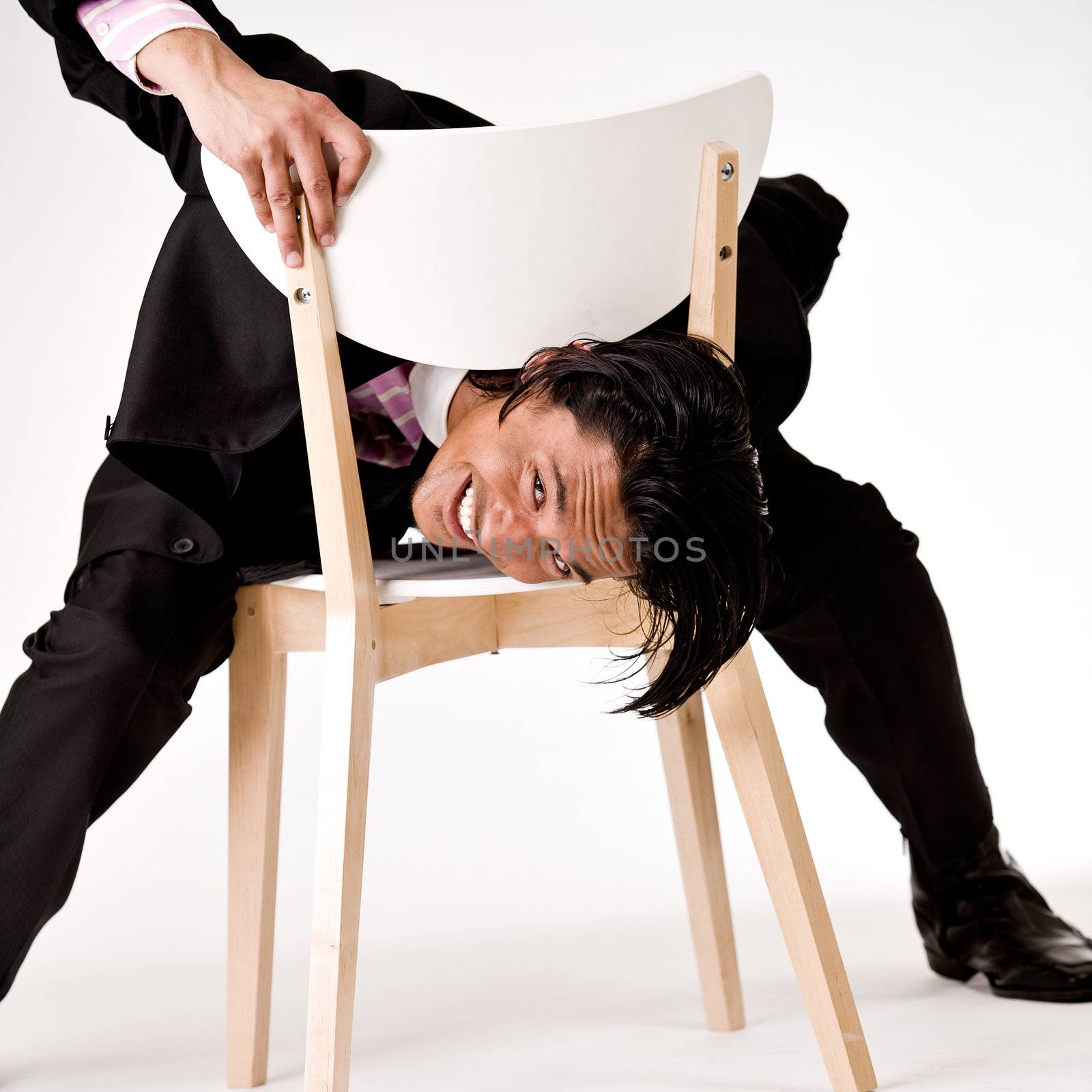 Young indonesian man in a business suit