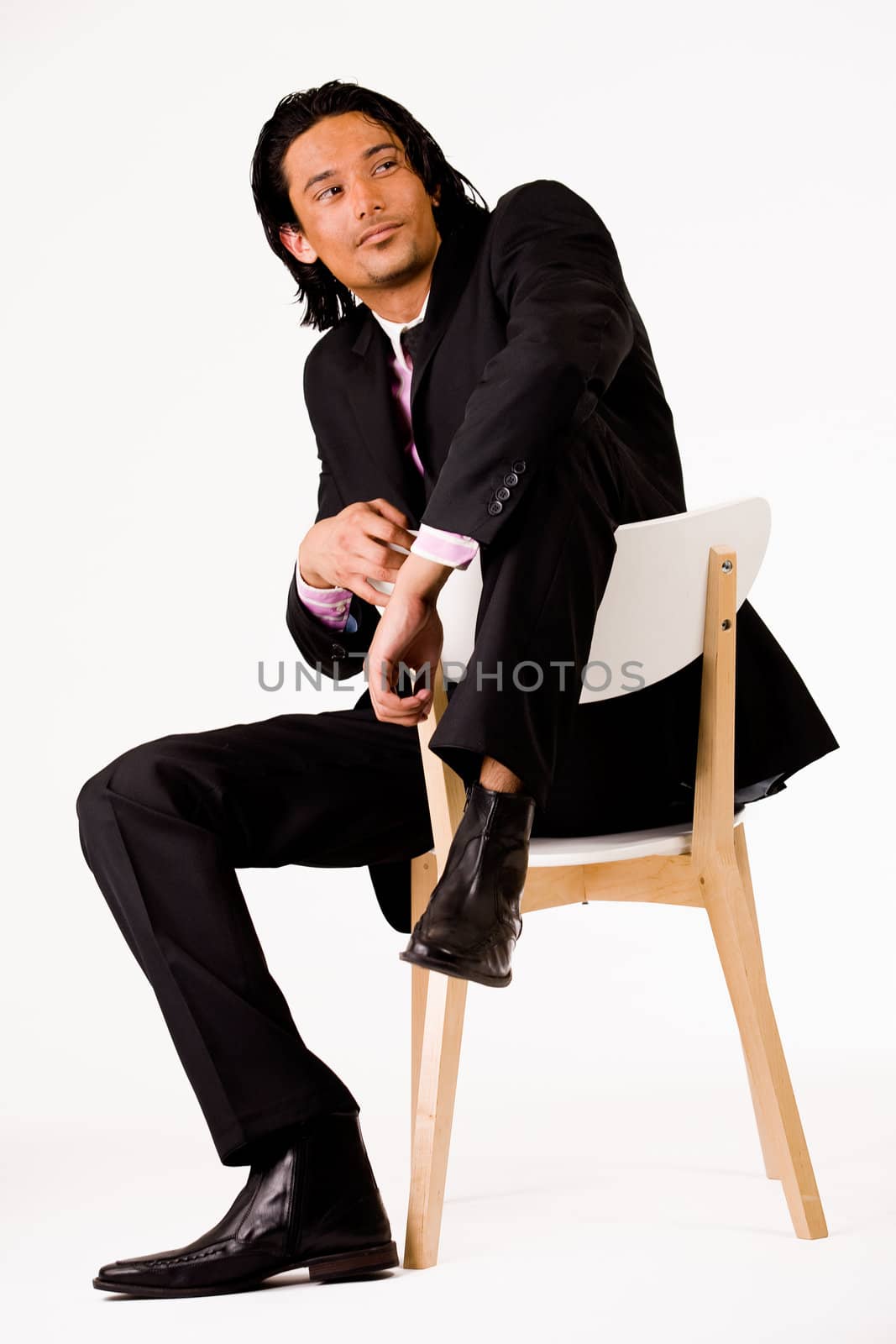 Young indonesian man in a business suit