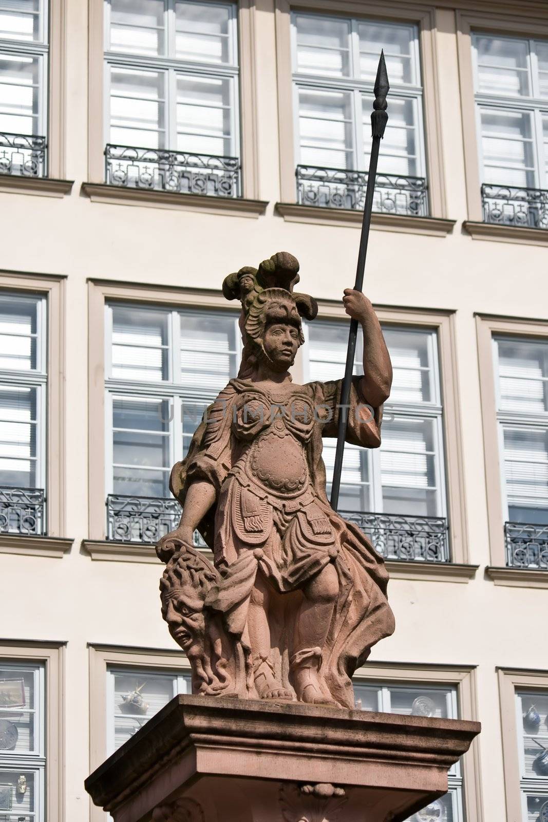 Statue of Minerva, ancient goddess of wisdom and warriors