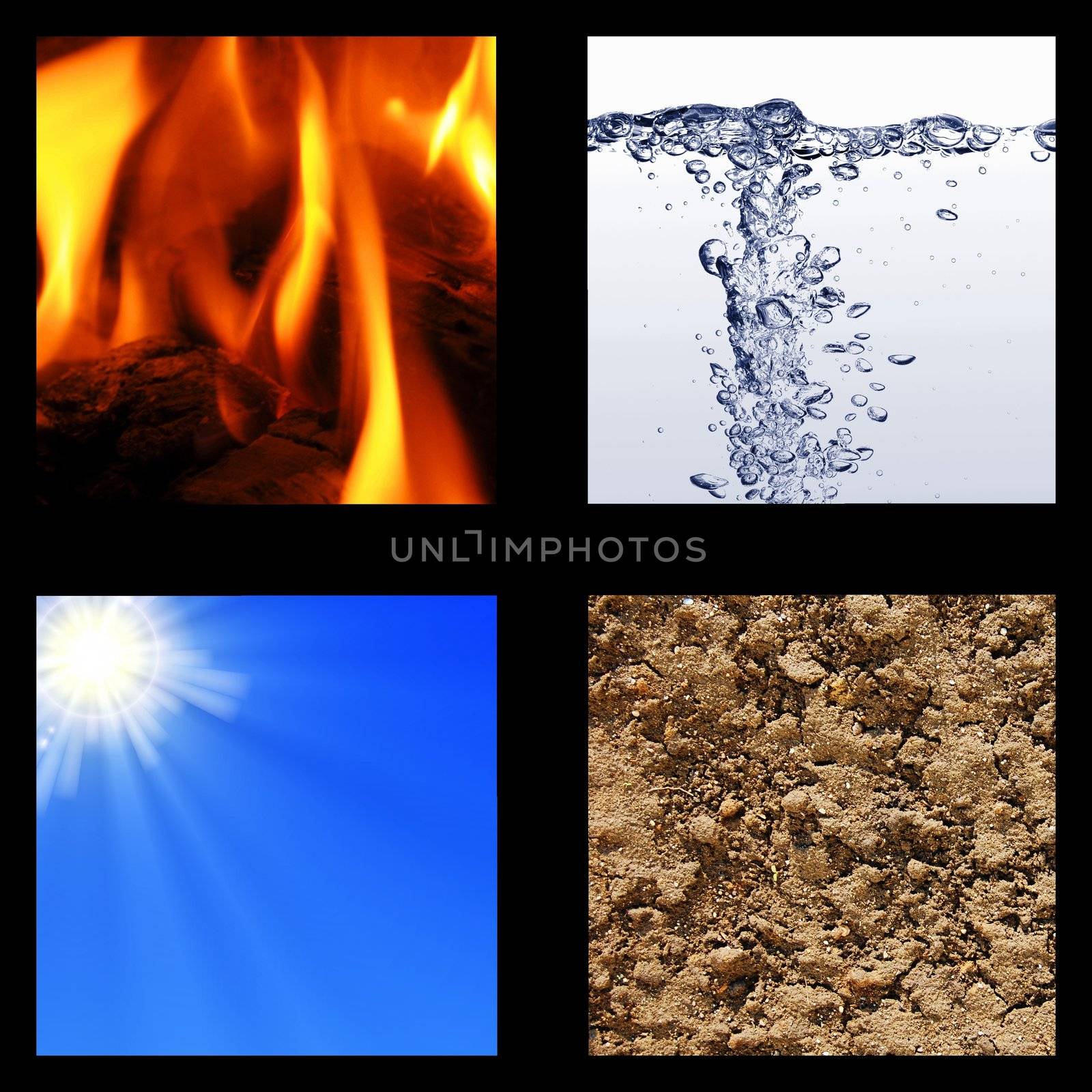 the four elements earth wind water and fire