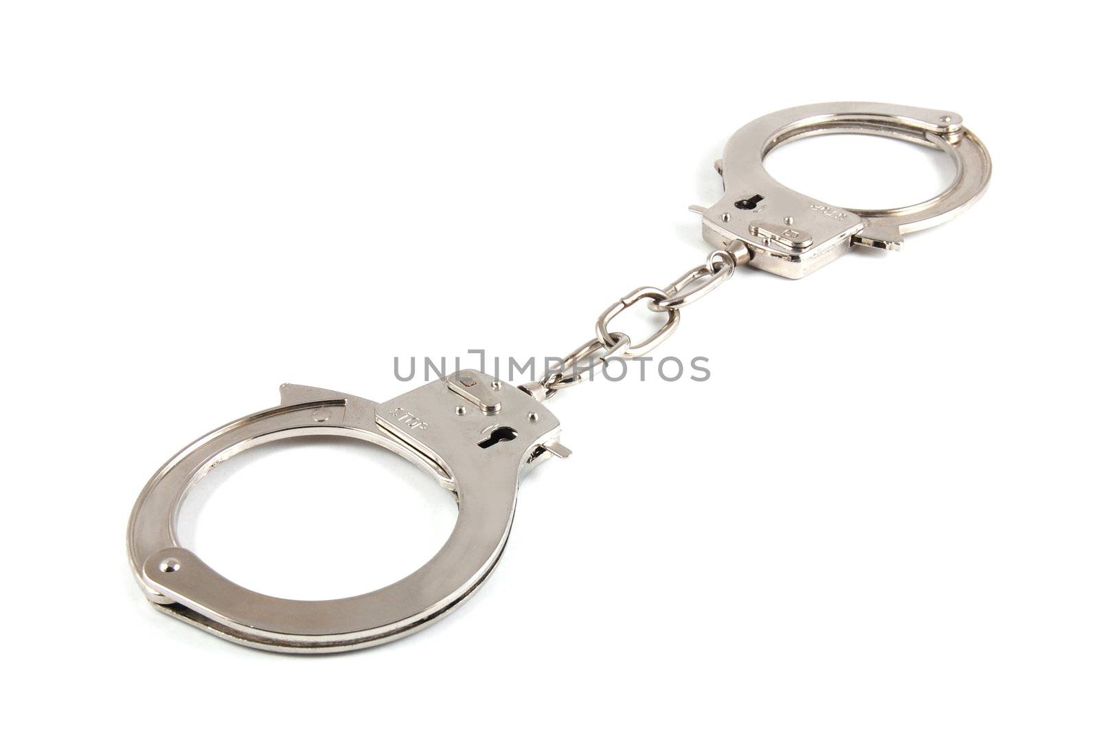 simple Handcuff isolated on a white background.