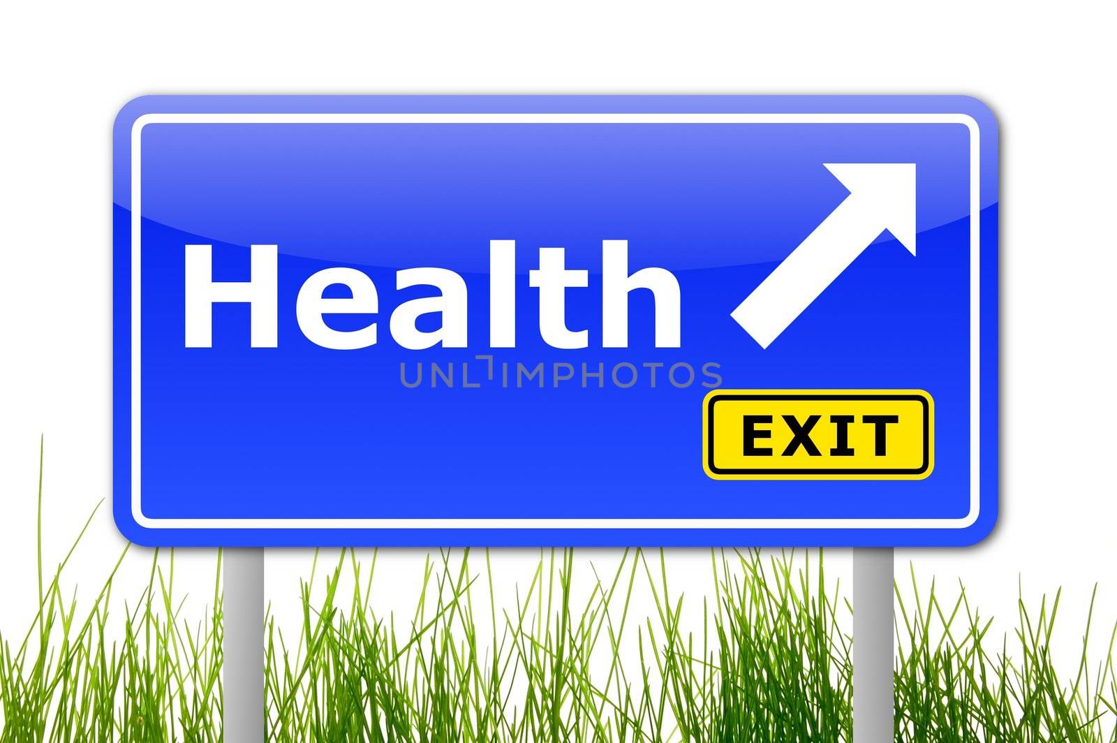 pointer is showing the direction to good health