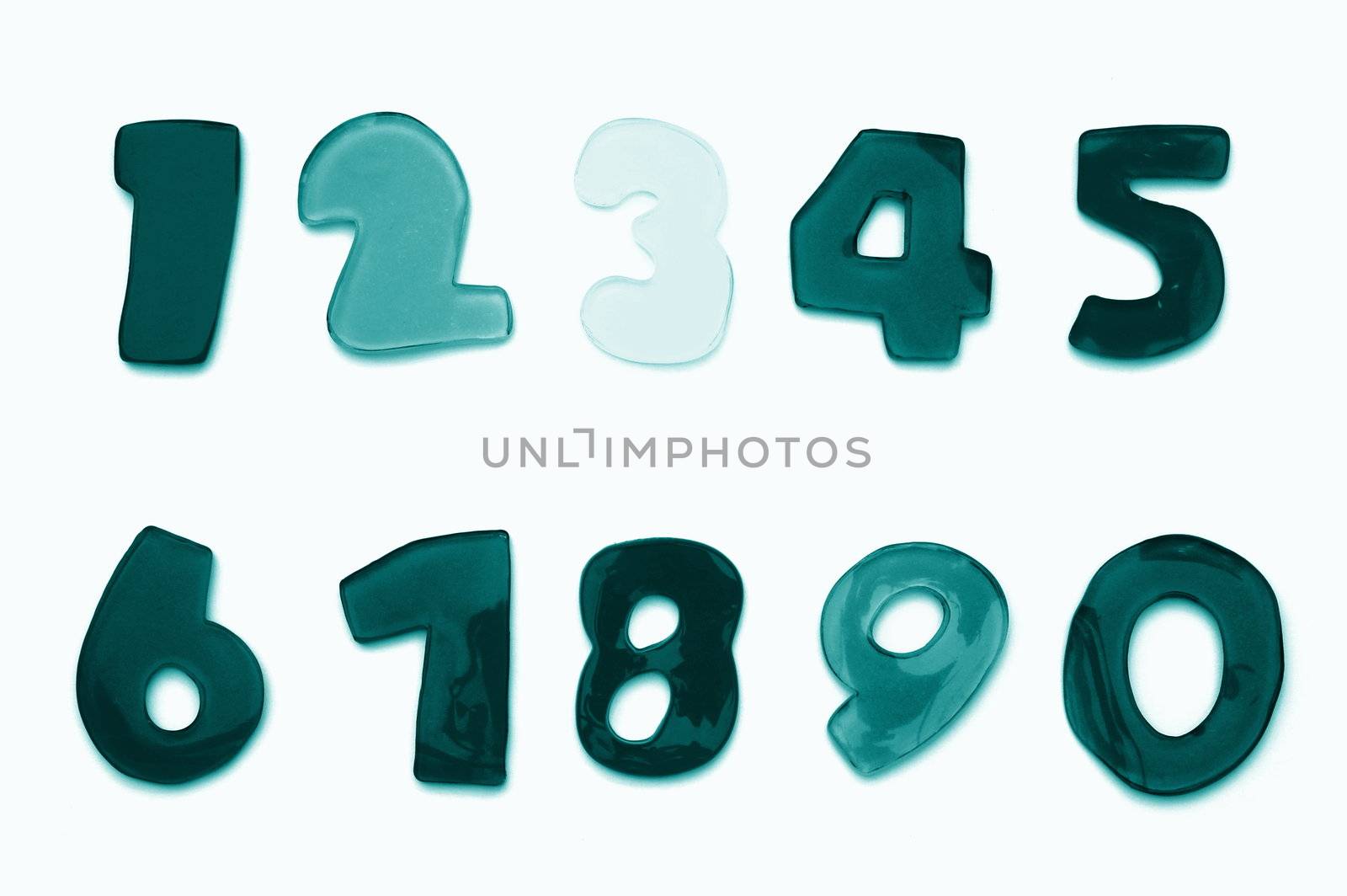 alphabet from A to Z and numbers form 0 to 9 can be used as font