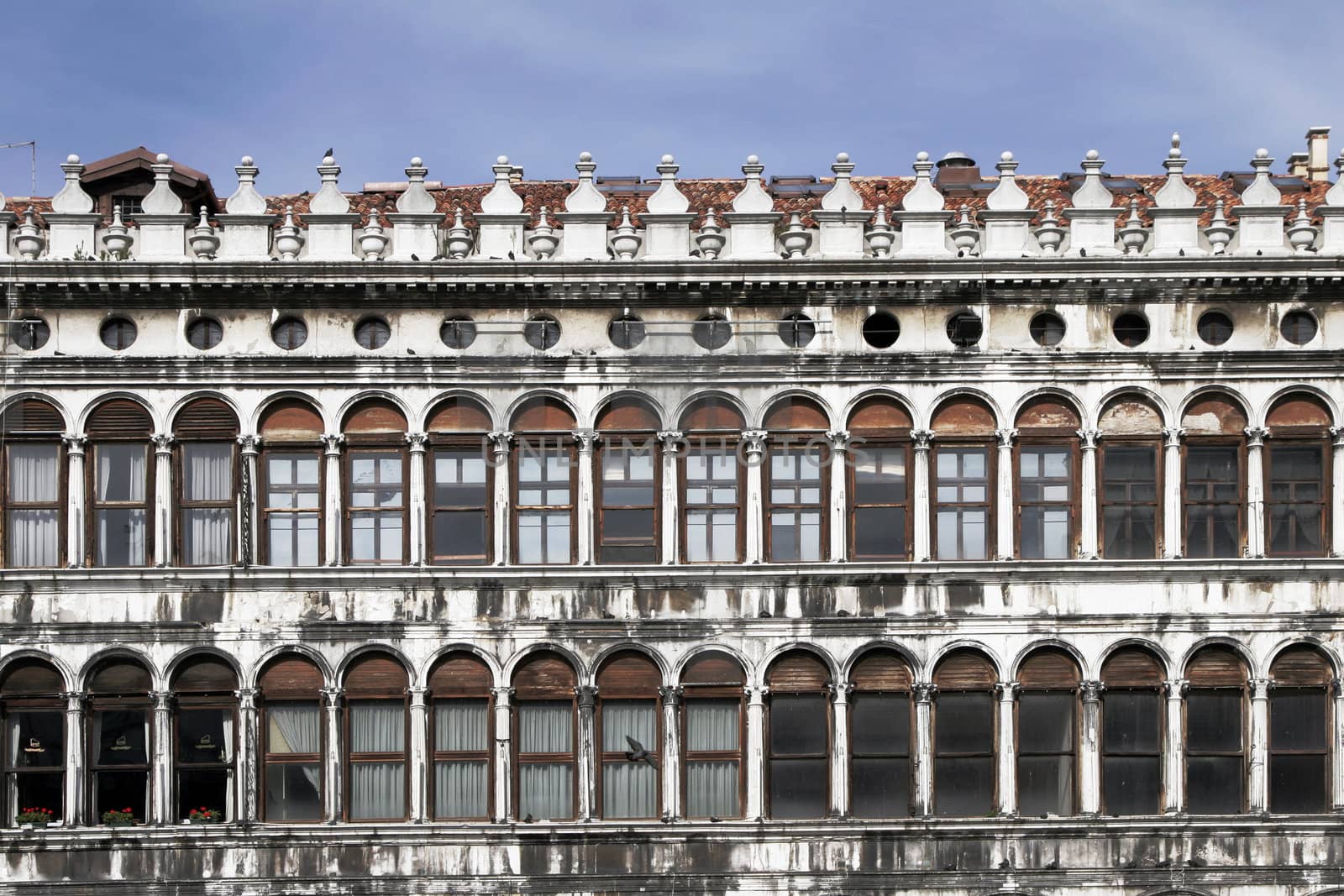 Piazza San Marco, Old Building Front Facade - Venice, Italy