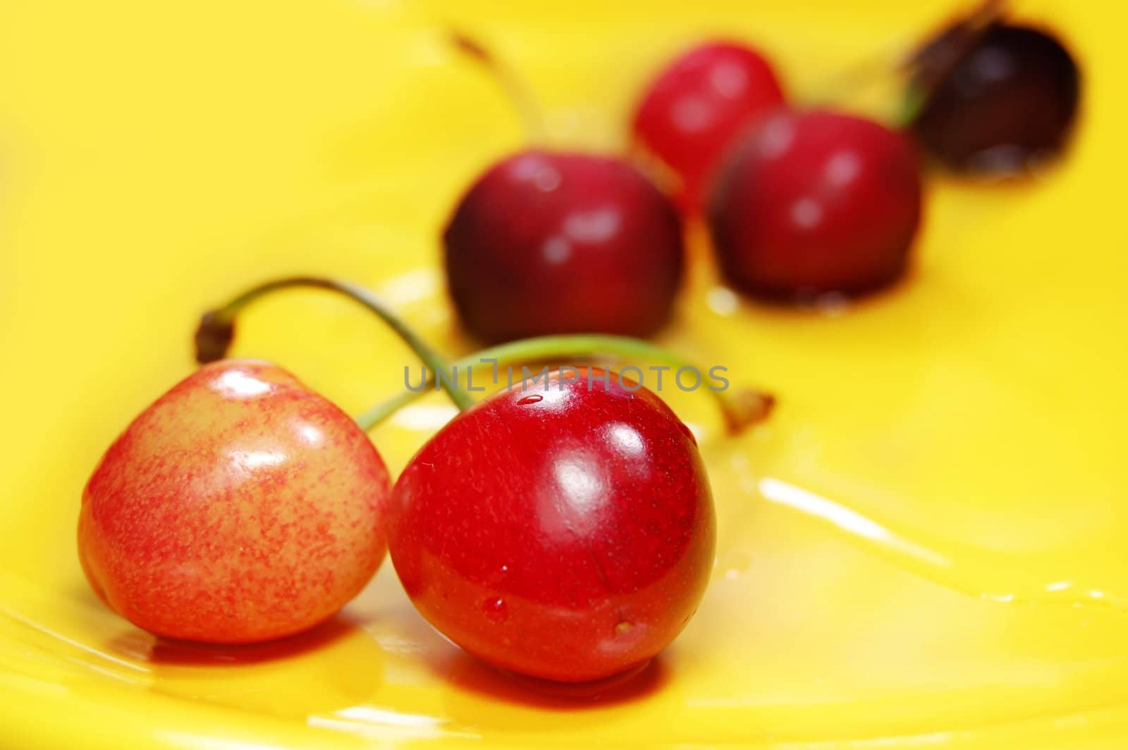 Red cherries by Angel_a